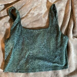 All In Motion - Green Crop Top - Large
